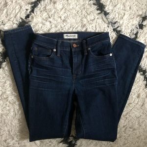 Madewell 9in high riser skinny jeans size 25